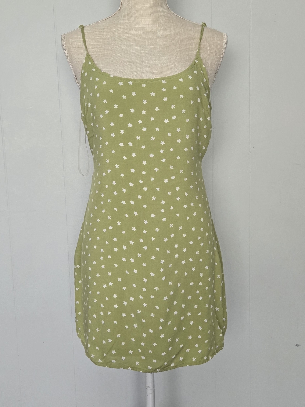 La Hearts Neon Lime Knit Tank Top